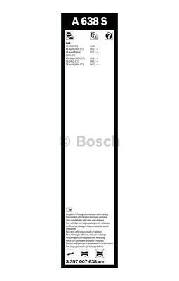 Комплект стеклоочистителей Bosch Aerotwin A 638 S