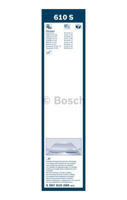 Комплект стеклоочистителей Bosch Twin Spoiler 610S