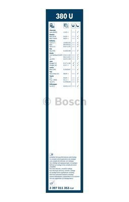 Щетка стеклоочистителя Bosch Twin 380U