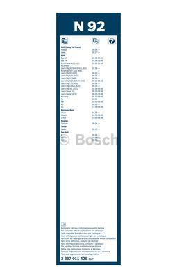 Щетка стеклоочистителя Bosch Twin N92