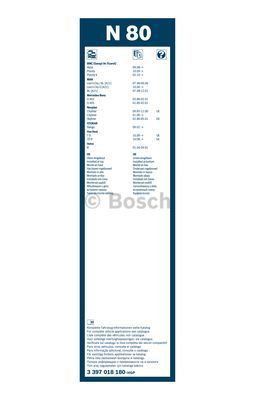 Щетка стеклоочистителя Bosch Twin N80