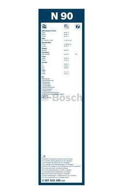 Щетка стеклоочистителя Bosch Twin N90