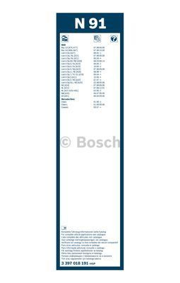 Щетка стеклоочистителя Bosch Twin N91