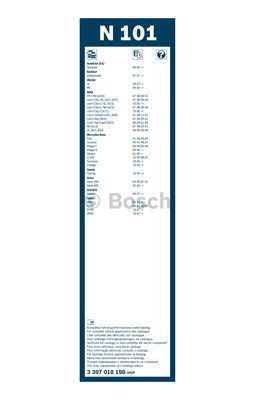 Щетка стеклоочистителя Bosch Twin N101
