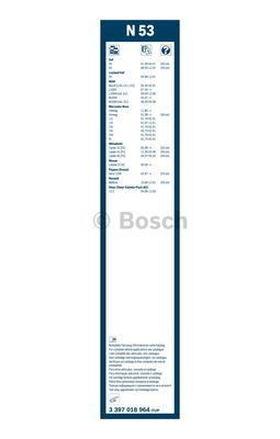 Щетка стеклоочистителя Bosch Twin N53