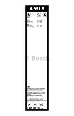 Комплект стеклоочистителей Bosch Aerotwin A 951 S