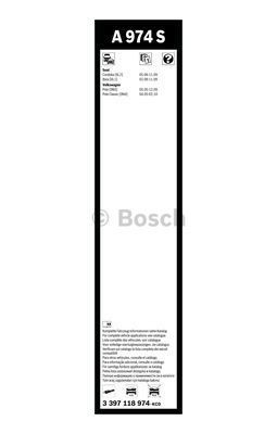 Комплект стеклоочистителей Bosch Aerotwin A 974 S