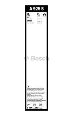 Комплект стеклоочистителей Bosch Aerotwin A 925 S