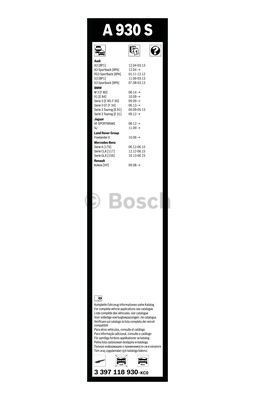 Комплект стеклоочистителей Bosch Aerotwin RLE A 930 S