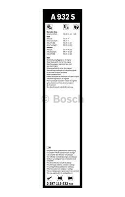 Комплект стеклоочистителей Bosch Aerotwin RLE A 932 S