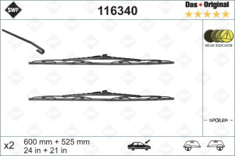 Комплект стеклоочистителей SWF Standard x2 340