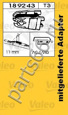 Комплект стеклоочистителей SWF Standard x2 329