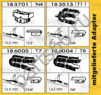 Щетка стеклоочистителя SWF Truck wiper blade 701