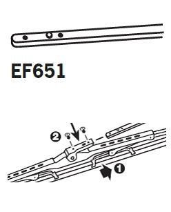 Щетка стеклоочистителя Trico ExactFit EF651