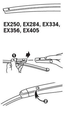 Щетка стеклоочистителя Trico ExactFit EX405