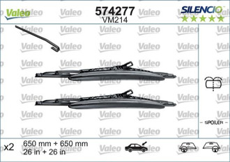 Комплект стеклоочистителей Valeo Silencio Performance KIT x2 VM214