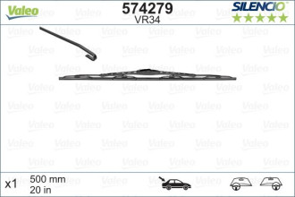Щетка стеклоочистителя Valeo Silencio Performance 1x VM34