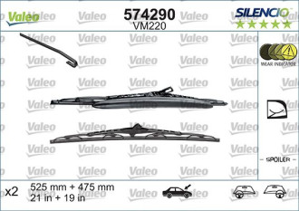 Комплект стеклоочистителей Valeo Silencio Performance KIT x2 VM220