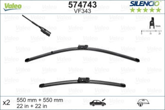 Щетка стеклоочистителя Valeo Silencio X-TRM OE VM343