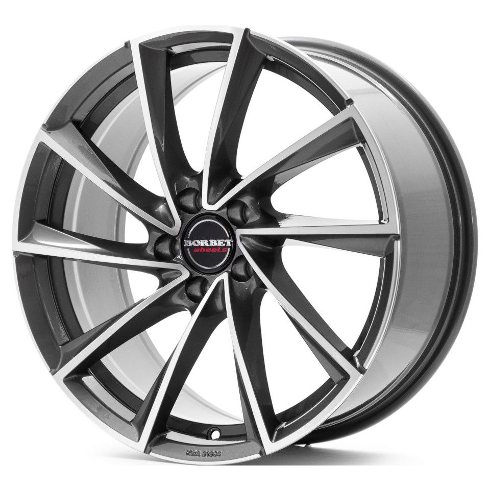 Borbet  VTX  8,5\R19 5*112 ET20  d66,5  Graphit Polished  [496261]