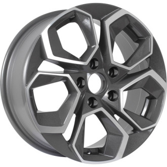KD1620 R16x6.5 5x108 ET45 CB63.4 Grey_Front_Polished