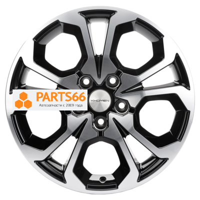 6,5x17/5x114,3 ET50 D66,1 KHW1711 (Arkana/Kaptur) Black-FP