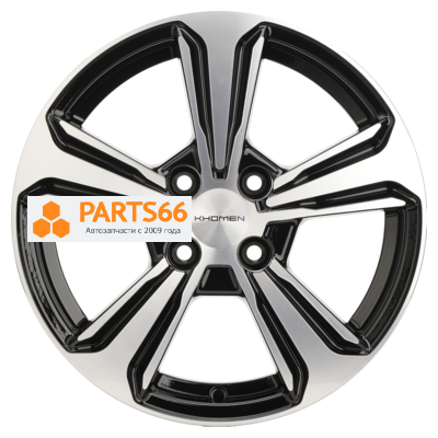 6x15/4x100 ET50 D60,1 KHW1502 (Vesta) Black-FP