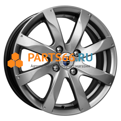 6x15/4x100 ET37 D60,1 Джемини-оригинал (КС617) Дарк платинум