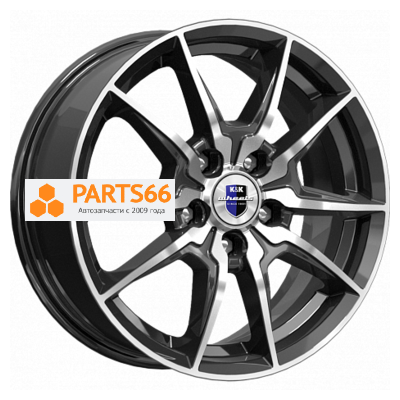 6,5x16/5x100 ET48 D56,1 Адамар (КС886) Алмаз черный