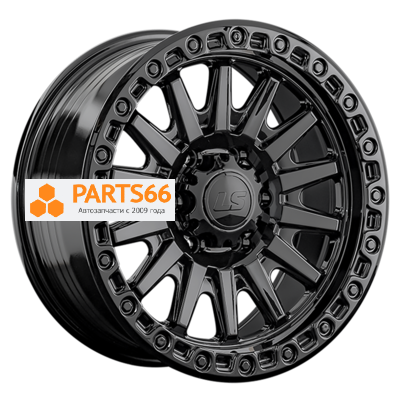 9x18/6x139,7 ET15 D106,1 RC90 BK (конус, Колпак+лого)