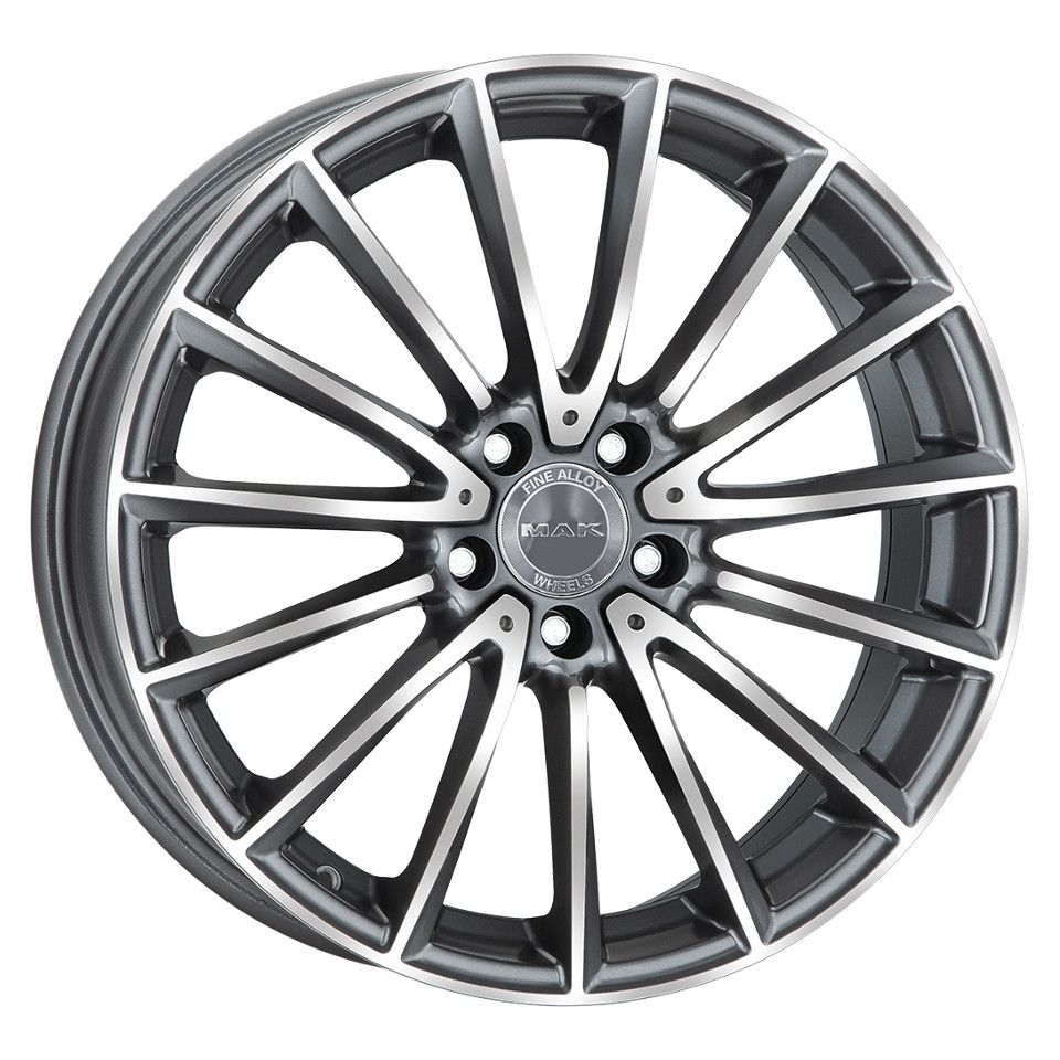 MAK  Komet  8,0\R18 5*112 ET43  d66,6  Gun Met-Mirror Face  [F8080KMQM43WS3X]