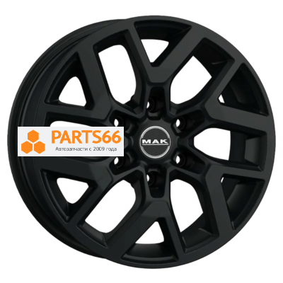 8x18/6x139,7 ET53 D92,3 Gravel Matt Black