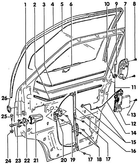  Передняя дверь Volkswagen Transporter