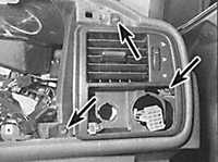 Снятие и установка панели приборов Ford Scorpio