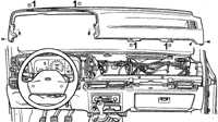  Снятие и установка панели приборов Ford Scorpio