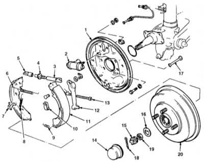  Замена башмаков барабанных тормозных механизмов задних колес Honda Civic