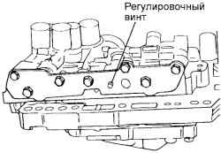 Регулировочный винт регулятора давления