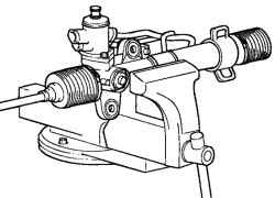 Закрепление рулевого механизма в тисках