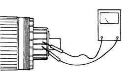 Проверка отсутствия обрыва в обмотке якоря
