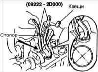  Проверка и регулировка зазоров клапанов на двигателях 1,8 и 2,0 л (MLA) Hyundai Elantra