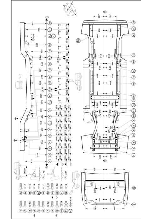  Контрльные кузовные размеры Jeep Grand Cherokee