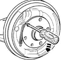  Замена задних тормозных колодок на барабанных тормозах Volkswagen Golf IV