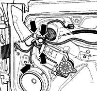 Снятие и установка кронштейна двери Volkswagen Golf IV