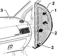  Снятие и установка вещевого ящика Volkswagen Golf IV