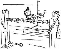 Измерение радиального биения распределительного вала