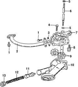 Масляный насос в разобранном состоянии (VR6)