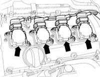  Проверка и замена свечей зажигания Audi A3