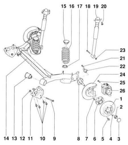  Задняя подвеска Audi A3