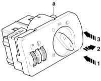  Снятие и установка выключателей и ламп Audi A3