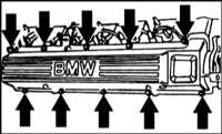  Снятие и установка головки цилиндров BMW 5 (E39)